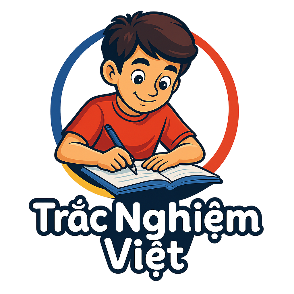 Trắc Nghiệm Việt - Hệ thống luyện thi, kiểm tra trắc nghiệm trực tuyến uy tín tại Việt Nam.